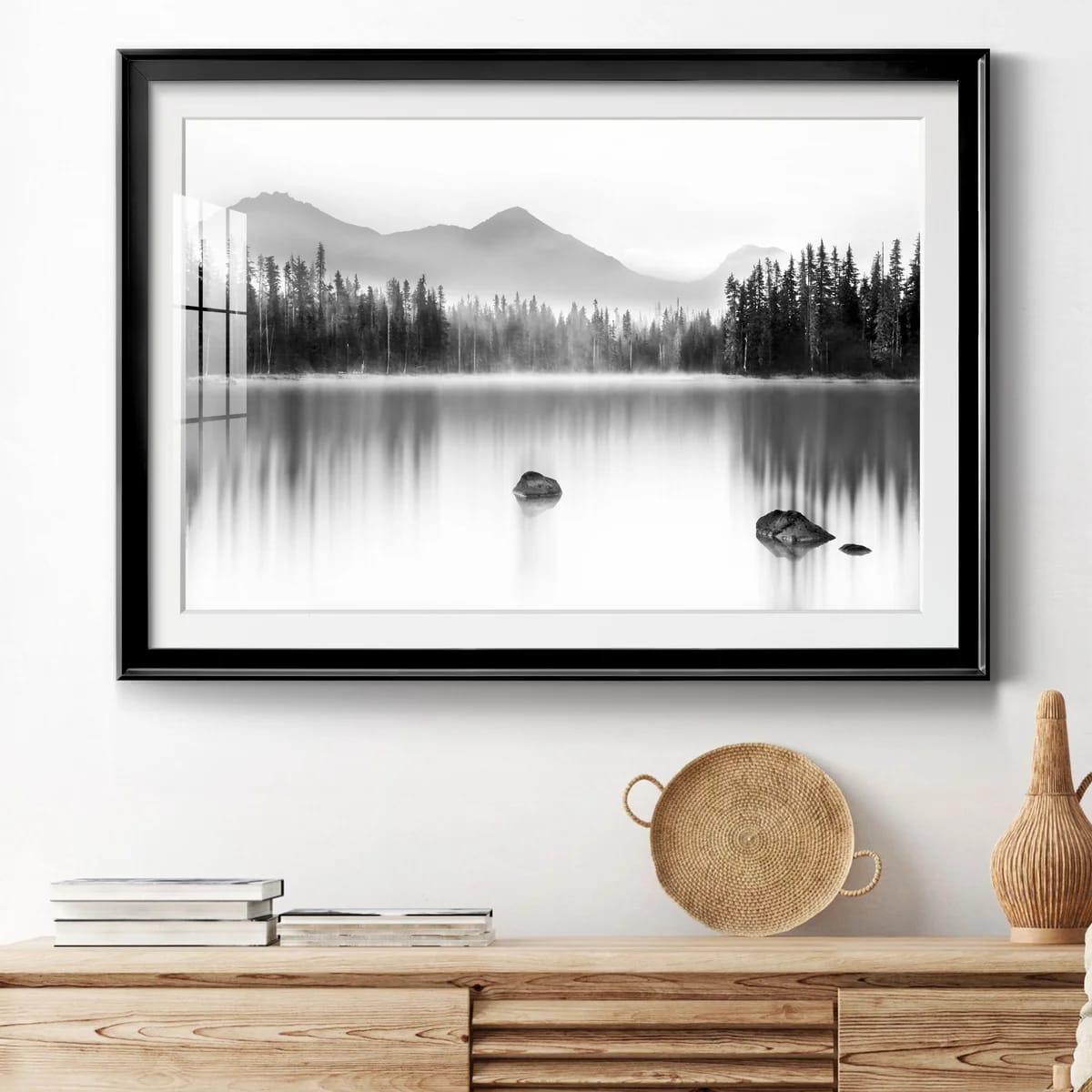 Mountain Reflection - Picture Frame Photograph