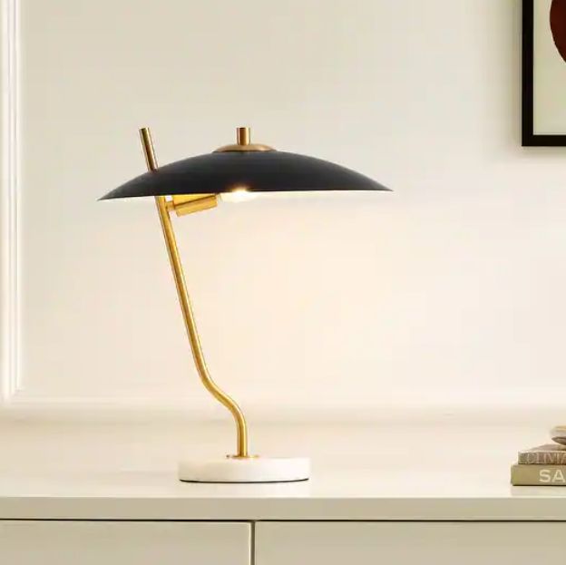 SAFAVIEH Home Lighting Collection Studio 16" Modern & Contemporary Table Lamp - 14" W x 14" D x 17" H