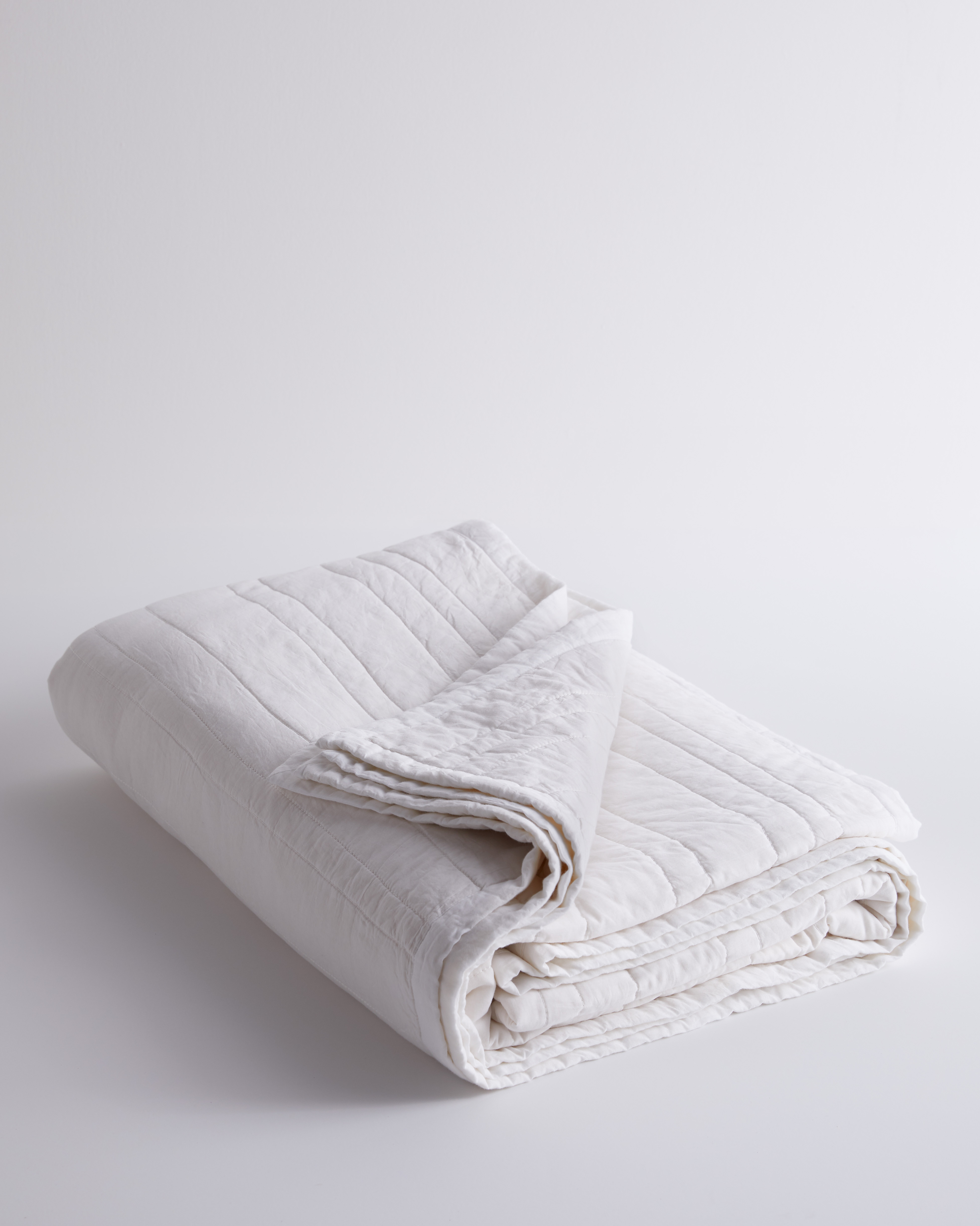 Organic Cotton Stripe Stitch Quilt