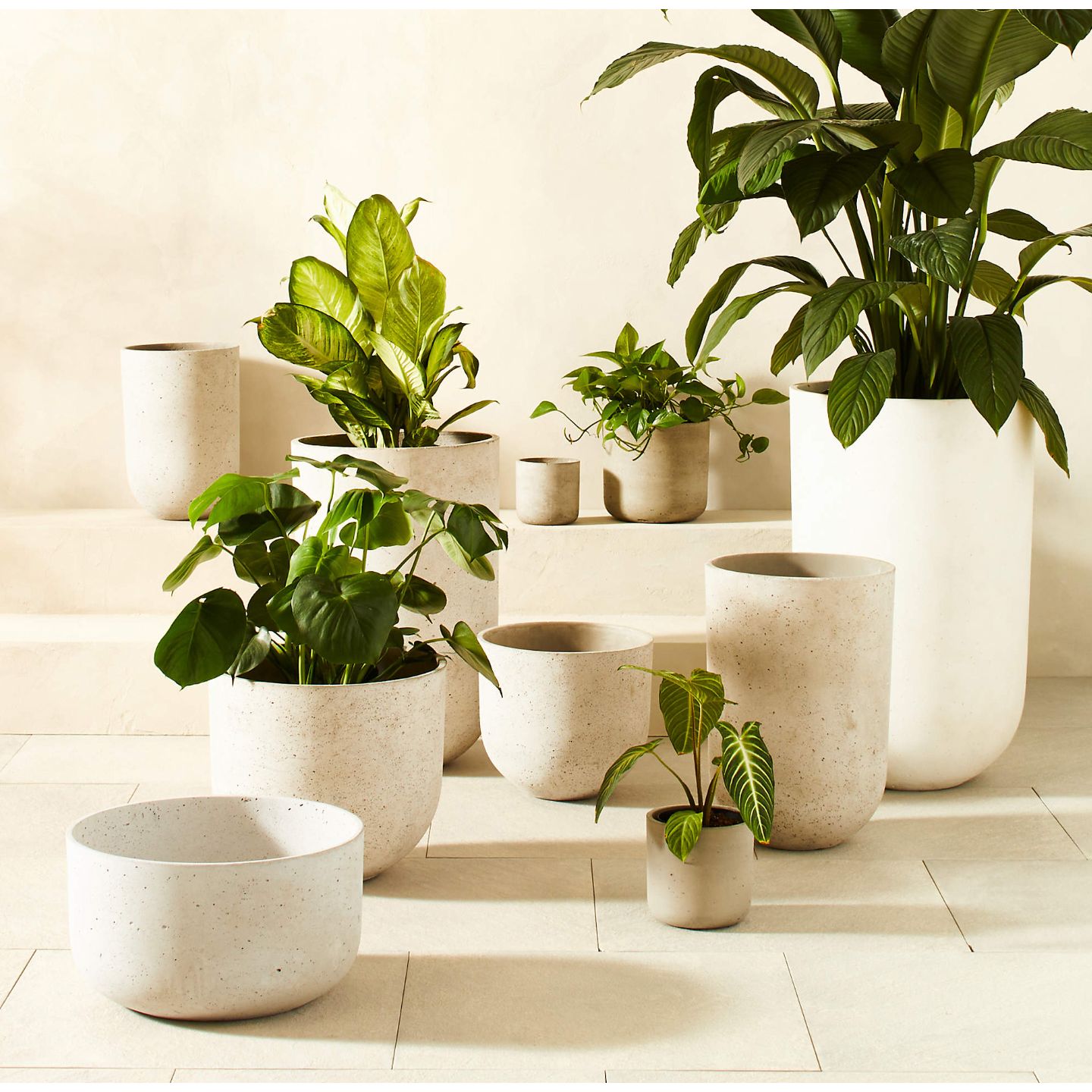 Seminyak Grey Cement Indoor/Outdoor Planter Mini