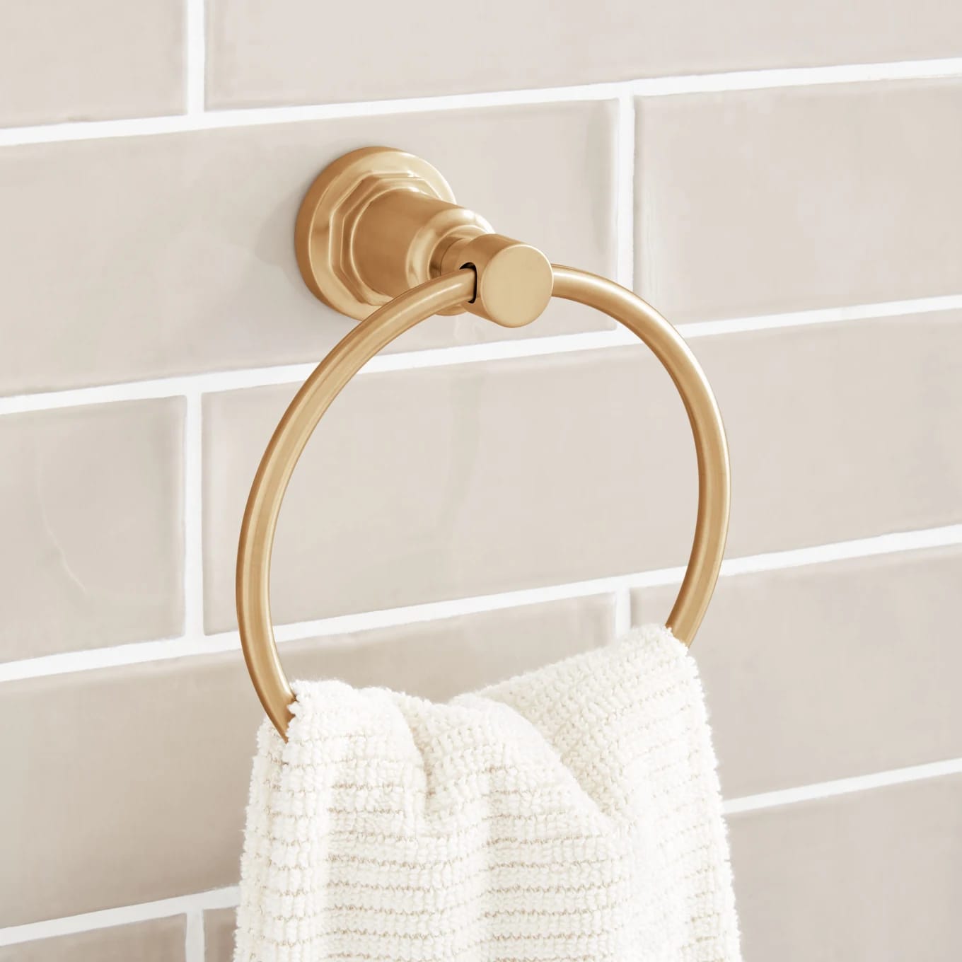 Signature Hardware Greyfield 6-1/2" Wall Mounted Towel Ring
