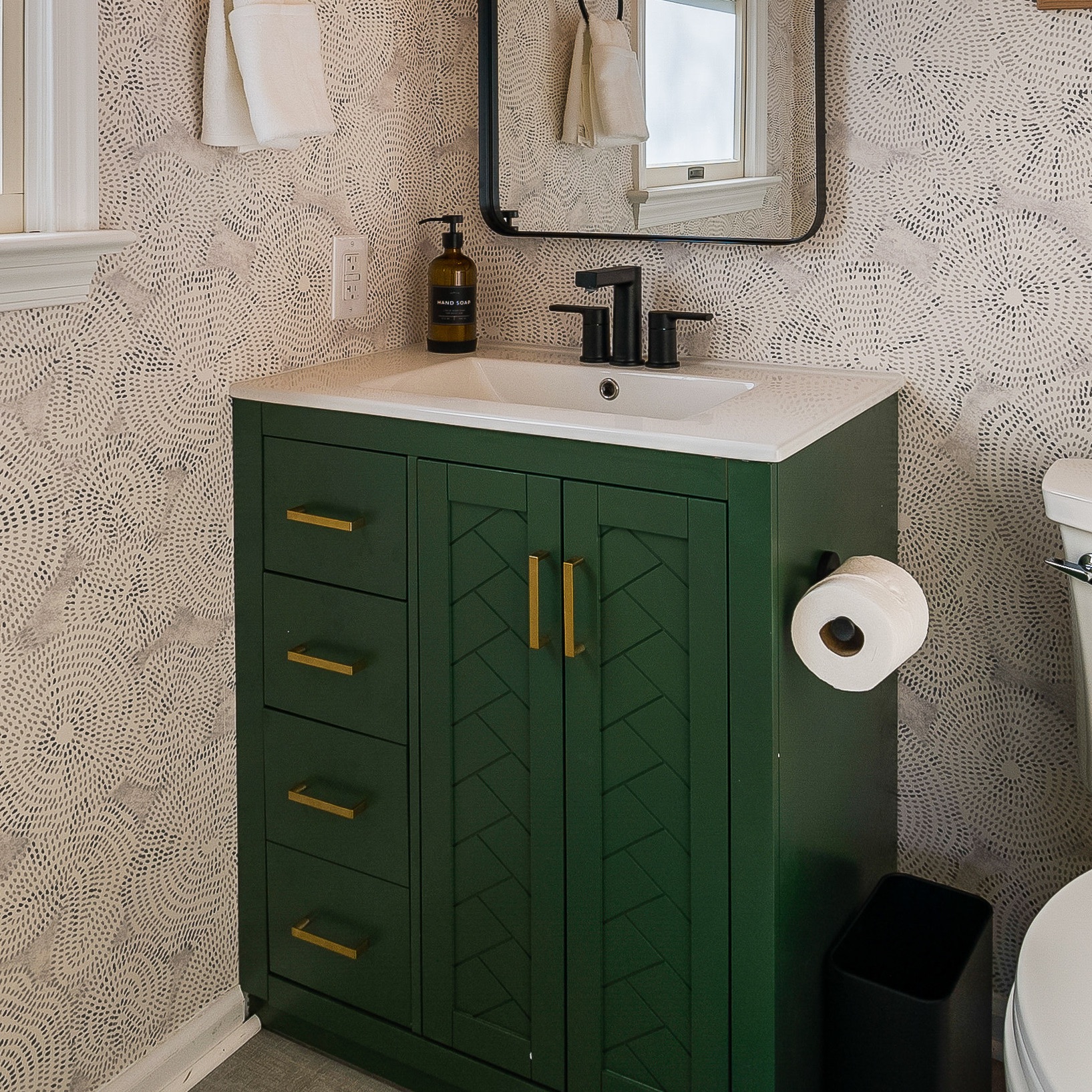 30'' Bathroom Vanity With Ceramic Sink Combo