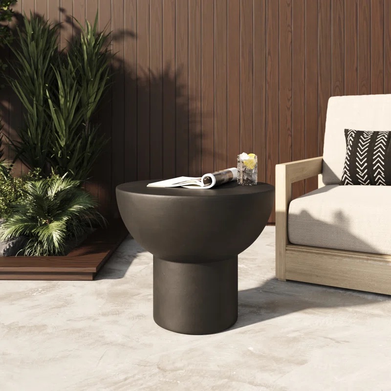 Brayden Studio Fate Modern Concrete End Table