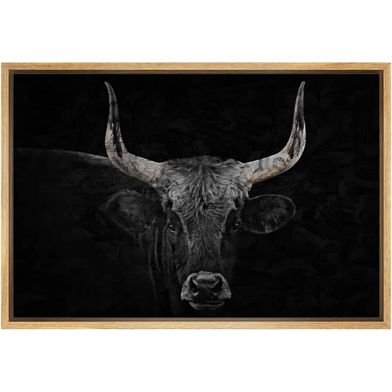 " Bull Portrait Cow Head Farmhouse Country Southwest Texas Animals Photography Decor "