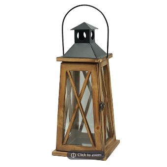 Wood & Metal Lantern, 15