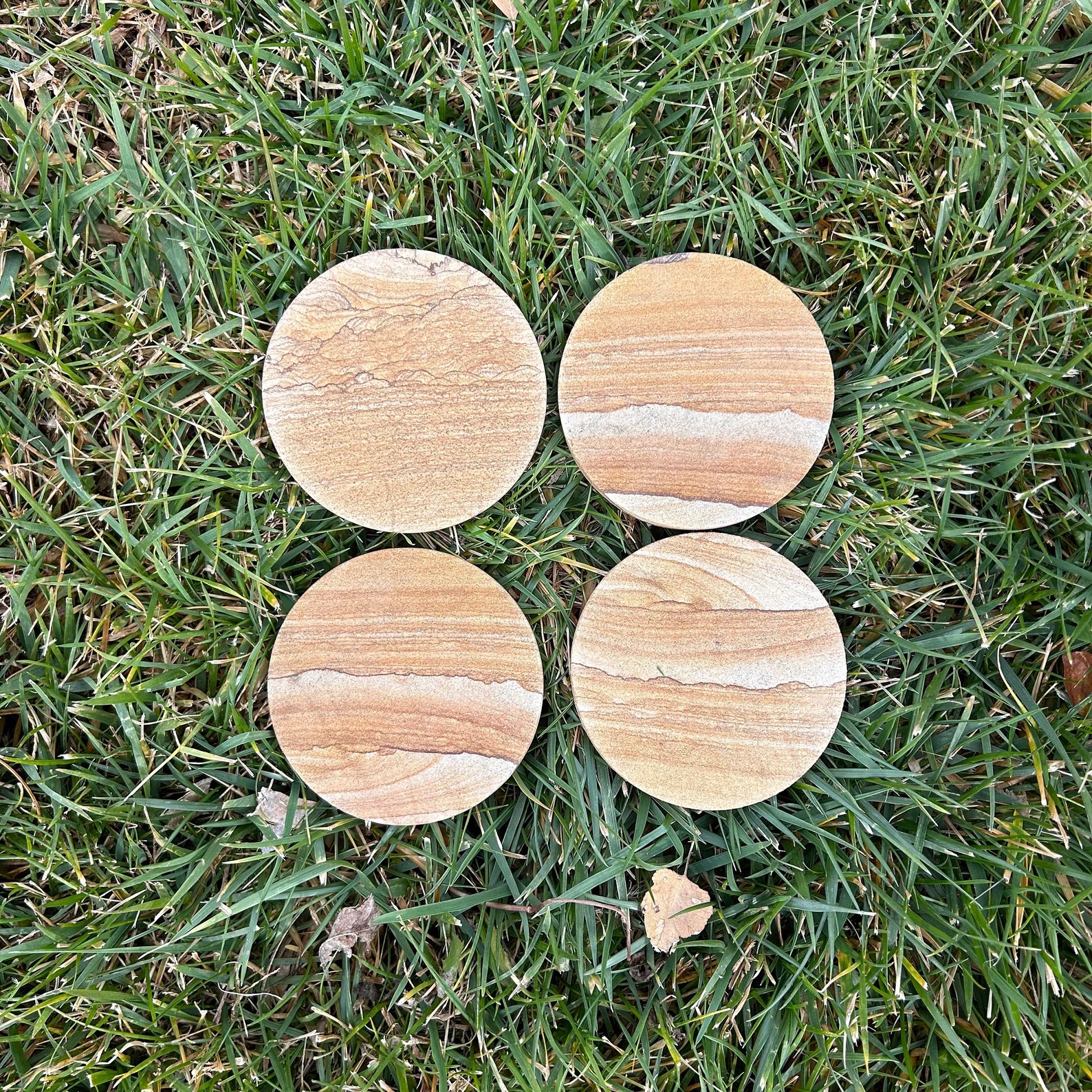 locally crafted - Sandstone Coasters