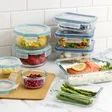 Snapware-glass food storage with lids