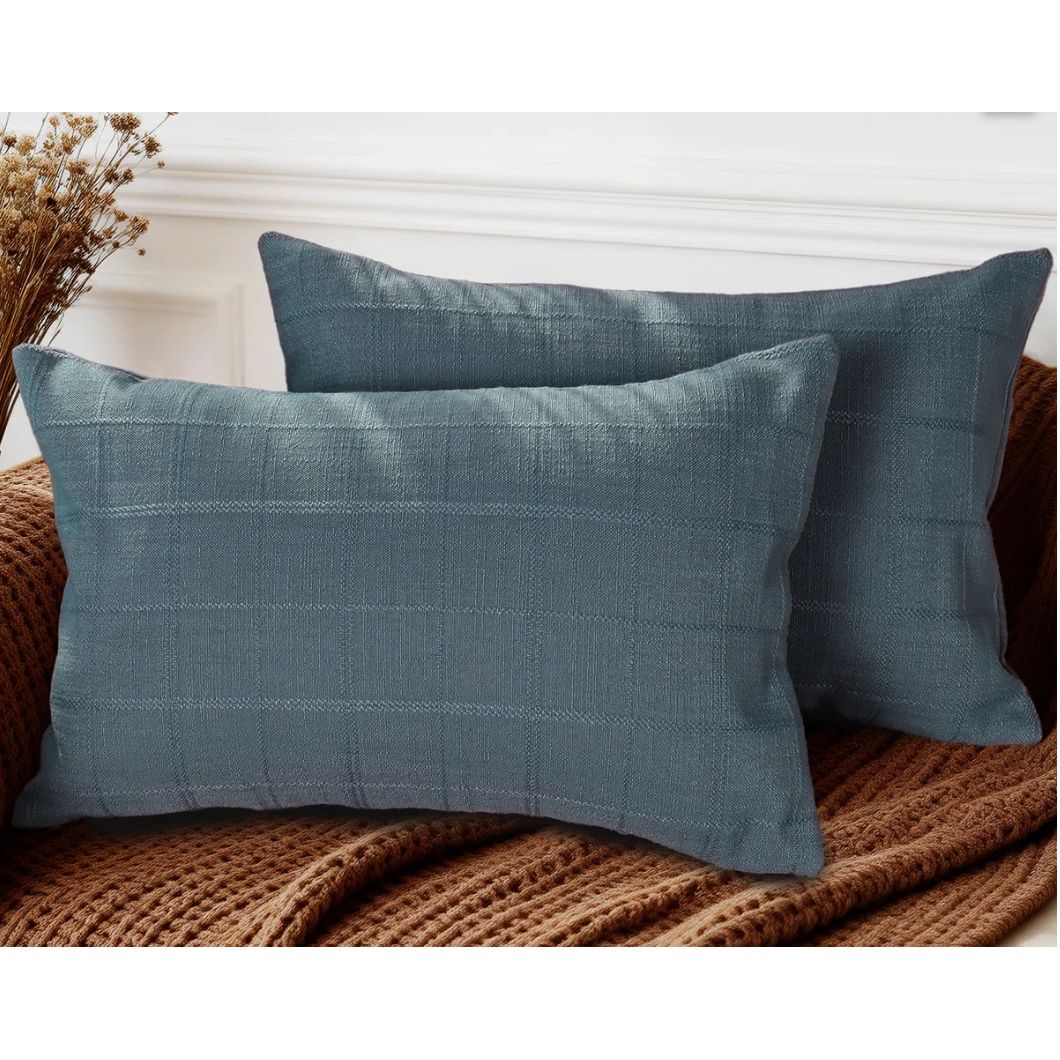 Boho Checkered Throw Pillow Covers For Sofa Chair