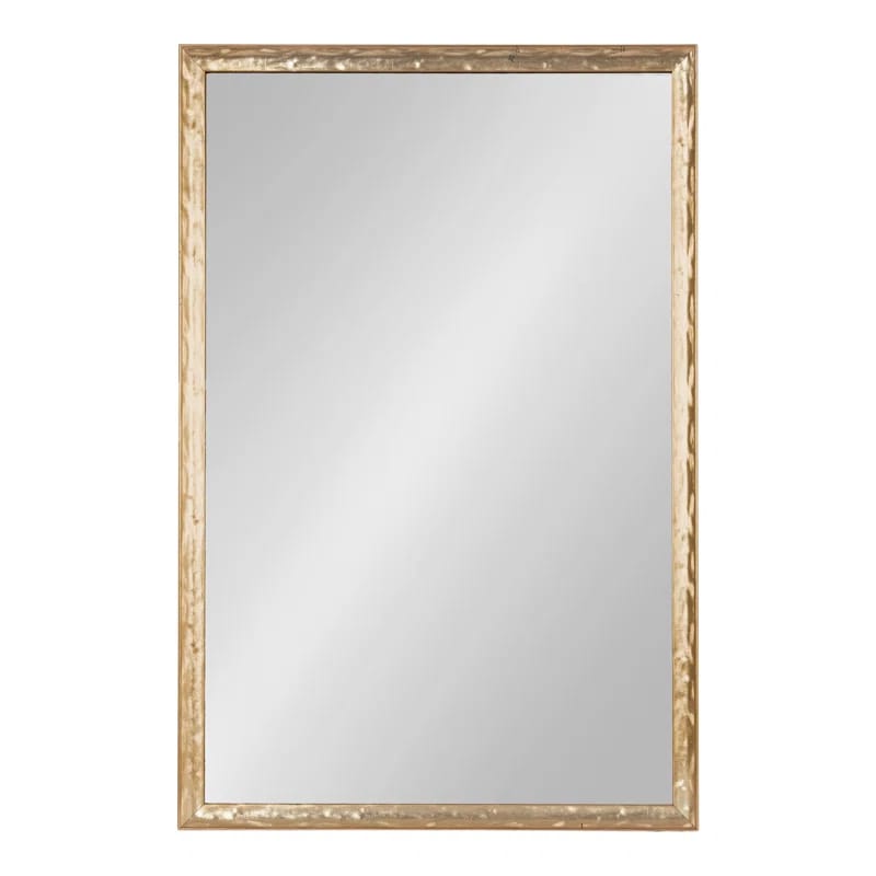 Sherita Metallic Rectangle Bathroom Wall Mirror