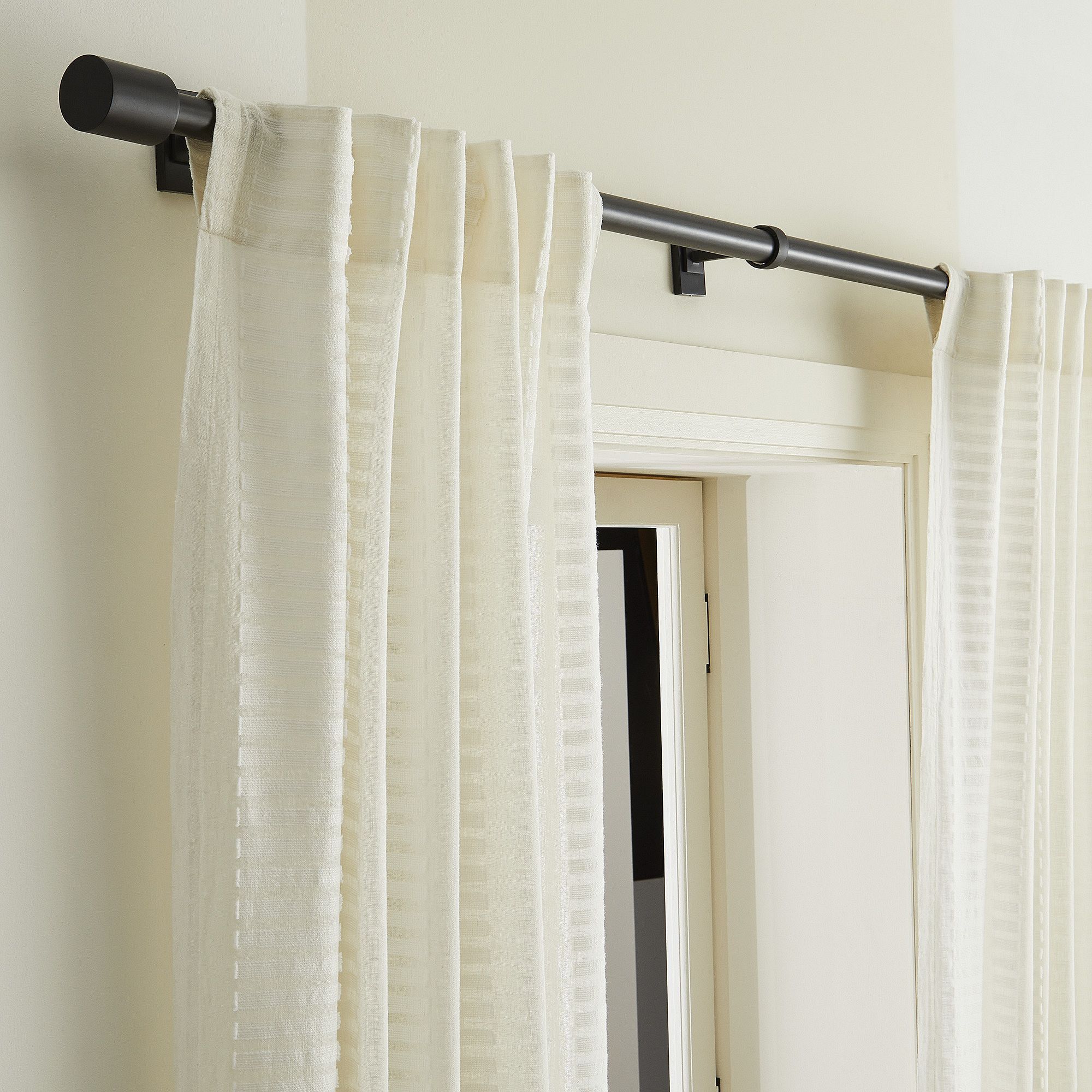 Linen Cotton Ladder Sheer Curtain