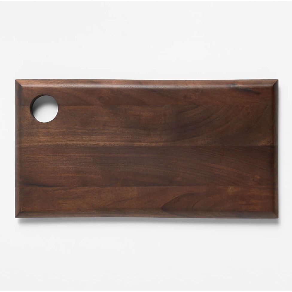 Madeira Small Walnut Finished Acacia Wood Serving Board