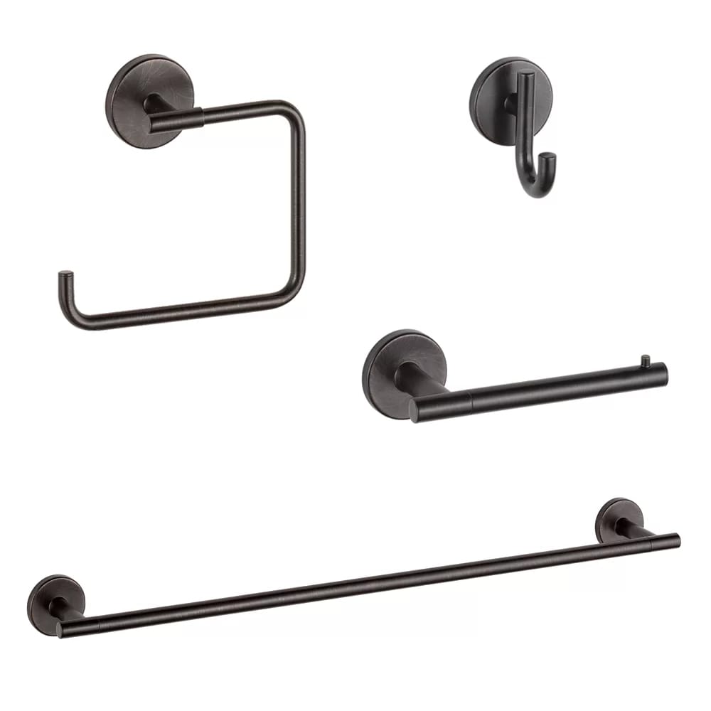 KA-TRI-4-RB Trinsic Delta 4 Piece Bathroom Hardware Set