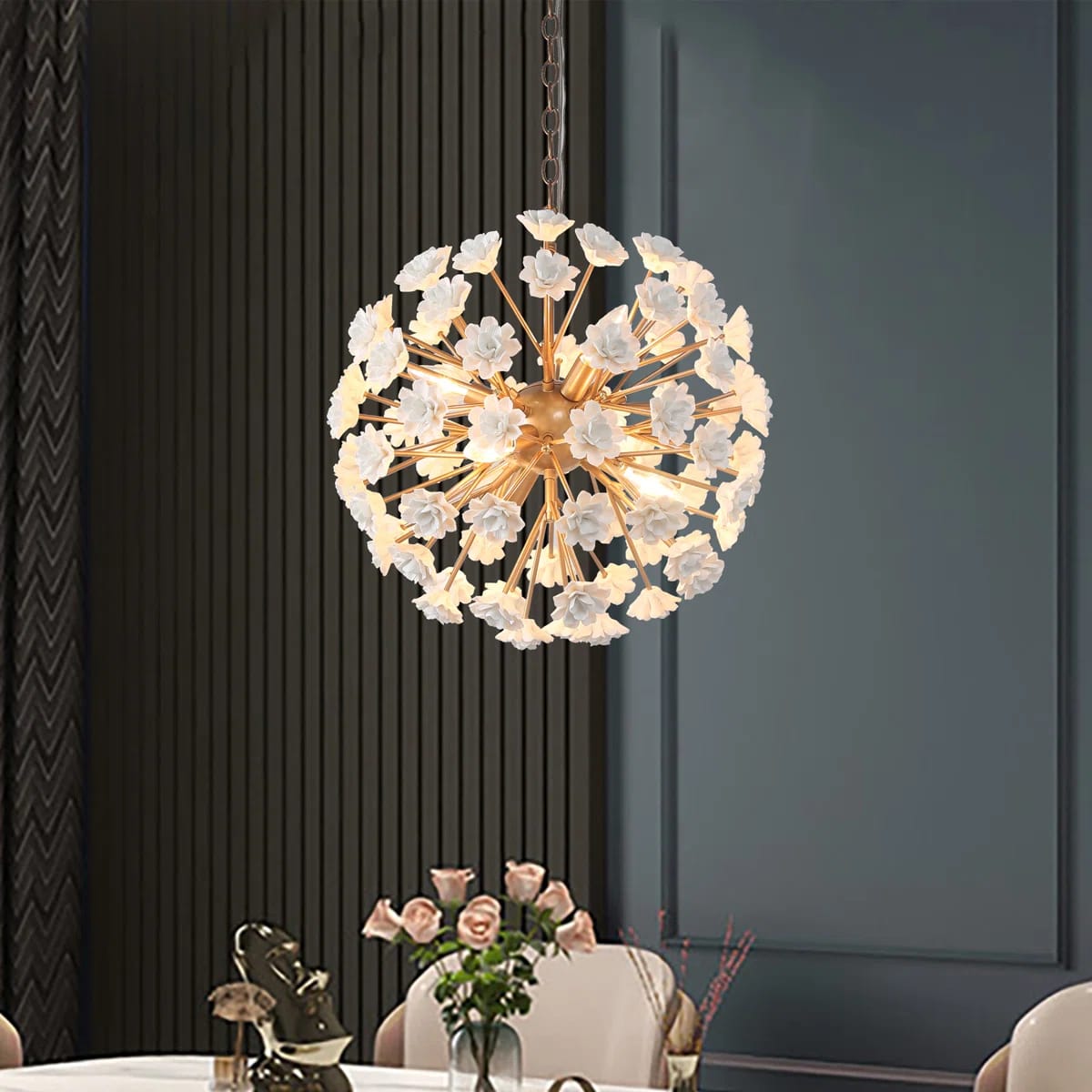 Corbel 6-Light Unique Sphere Chandelier