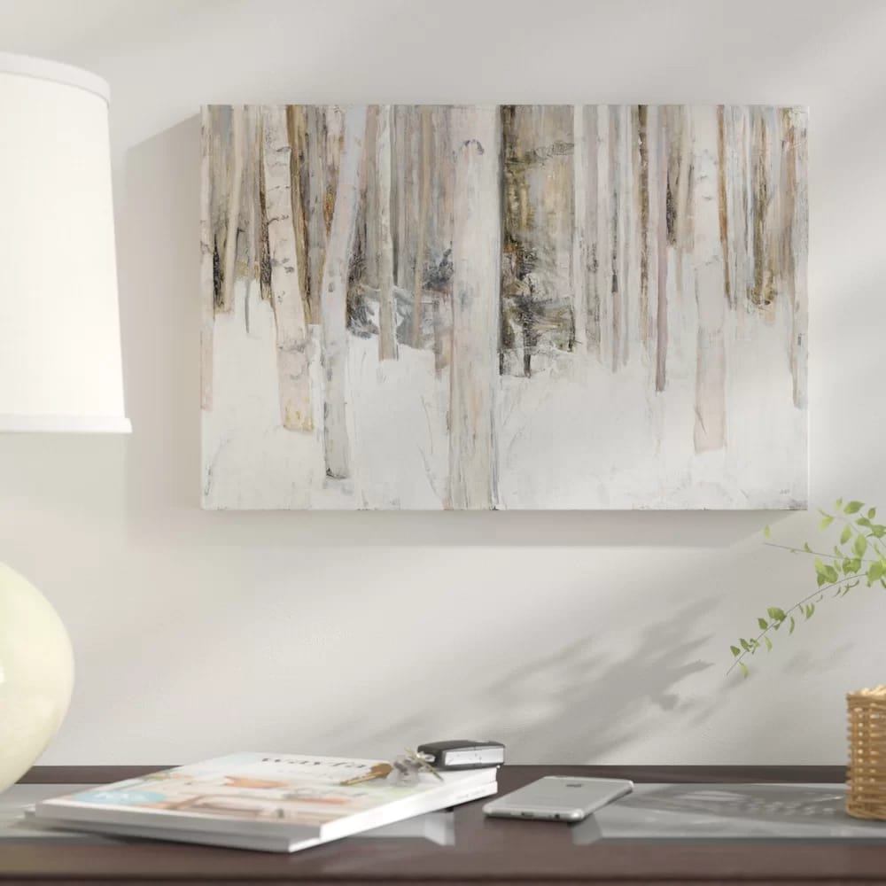 'Warm Winter Light III' By Julia Purinton - Wrapped Canvas Painting Print