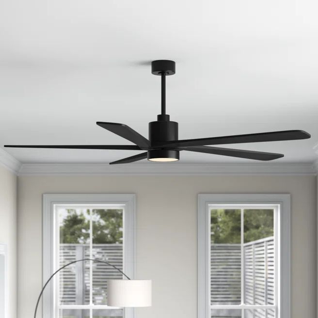Wade Logan Athanafis 5 Blade Led Standard Ceiling Fan With Remote Control And Light Kit Included
