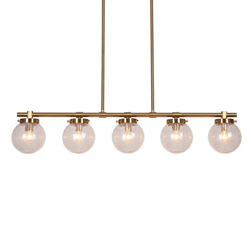 Beesley 5 - Light Brass Kitchen Island Pendant