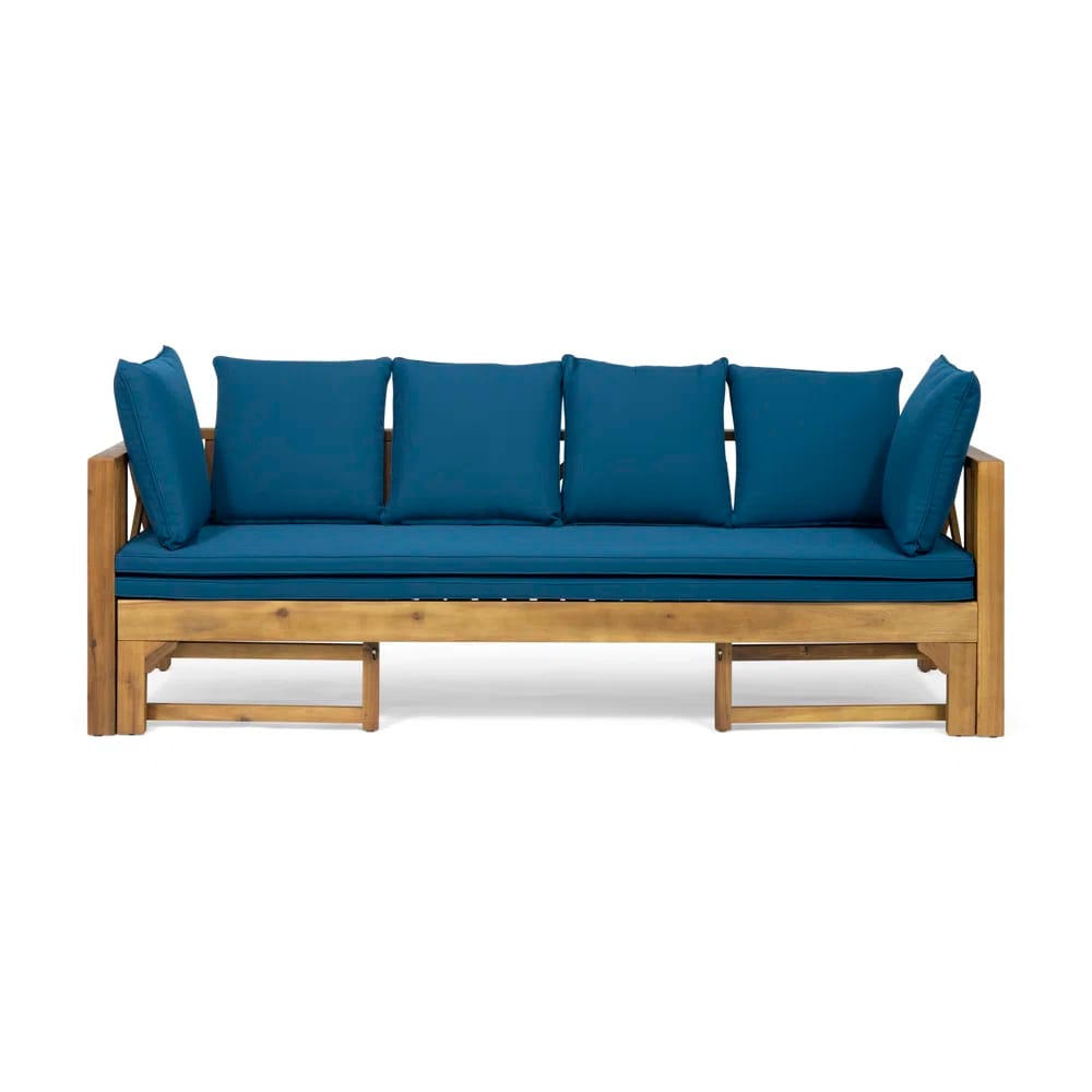 Trevion 79.5'' Acacia Outdoor Patio Sofa