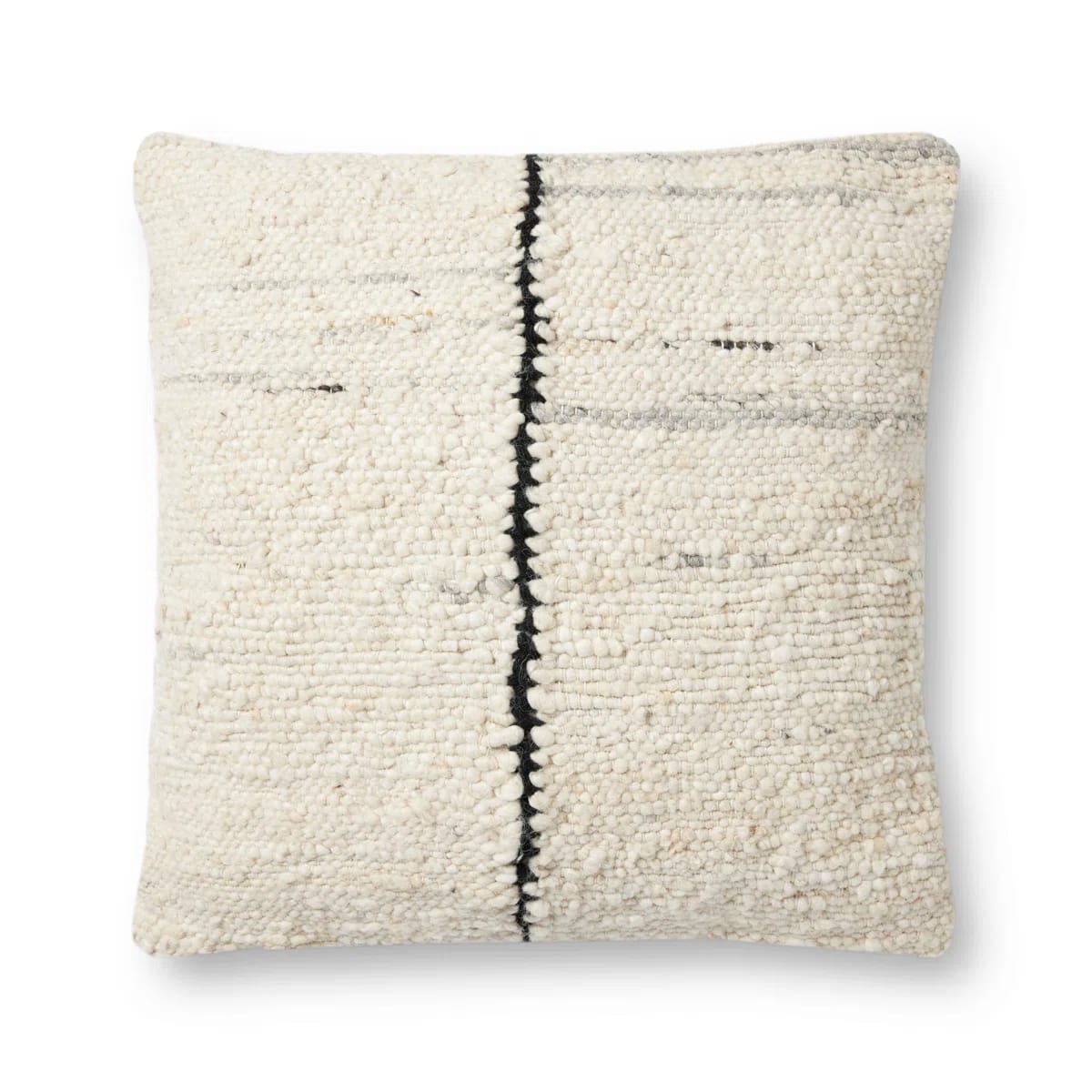 Amber Lewis x Loloi Carla Ivory / Black Pillow