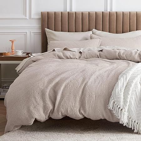 Bedsure Cotton Waffle Duvet Cover