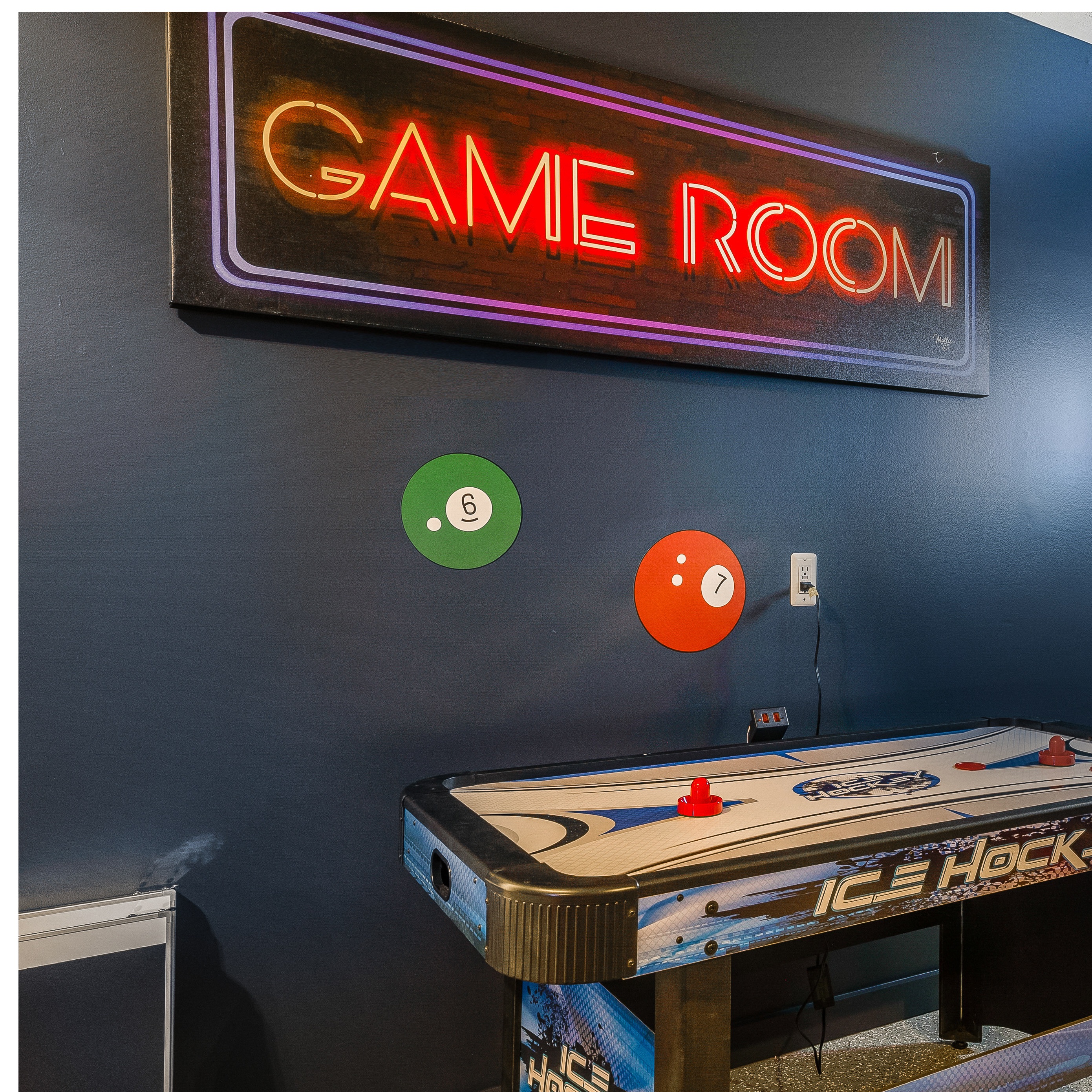 Game Room Neon Sign    - Gallery-Wrapped Canvas Giclée
