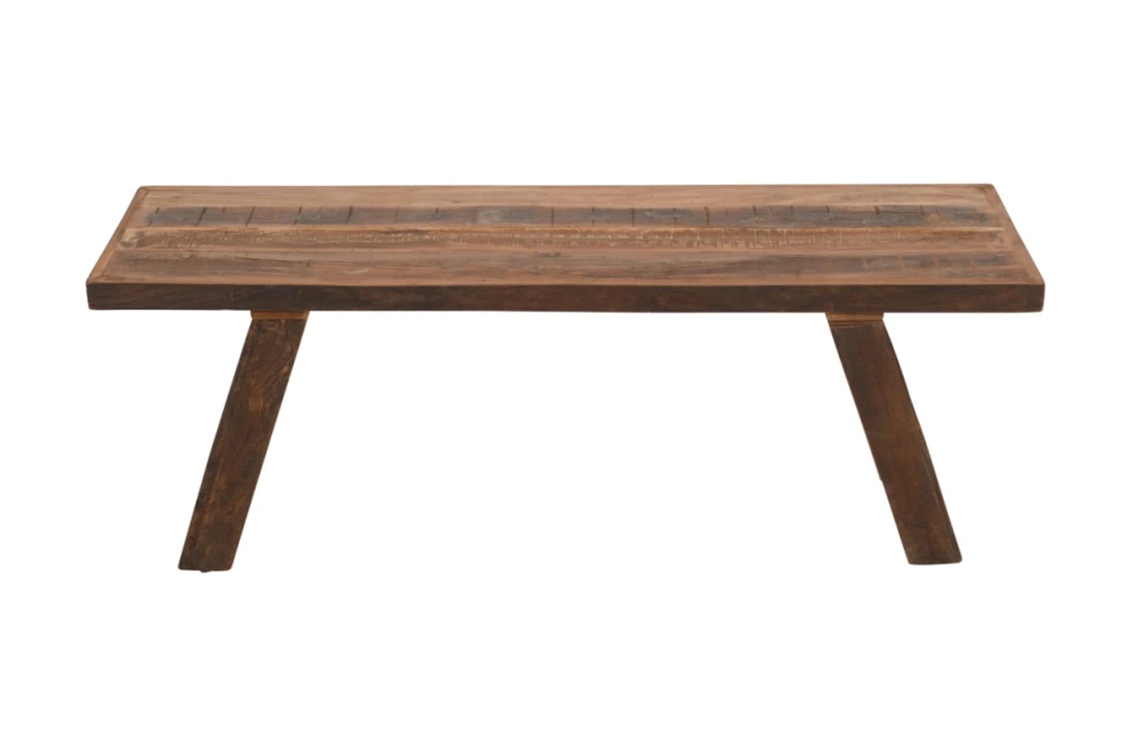 Audelio Unfinished Rustic Solid Wood Bench