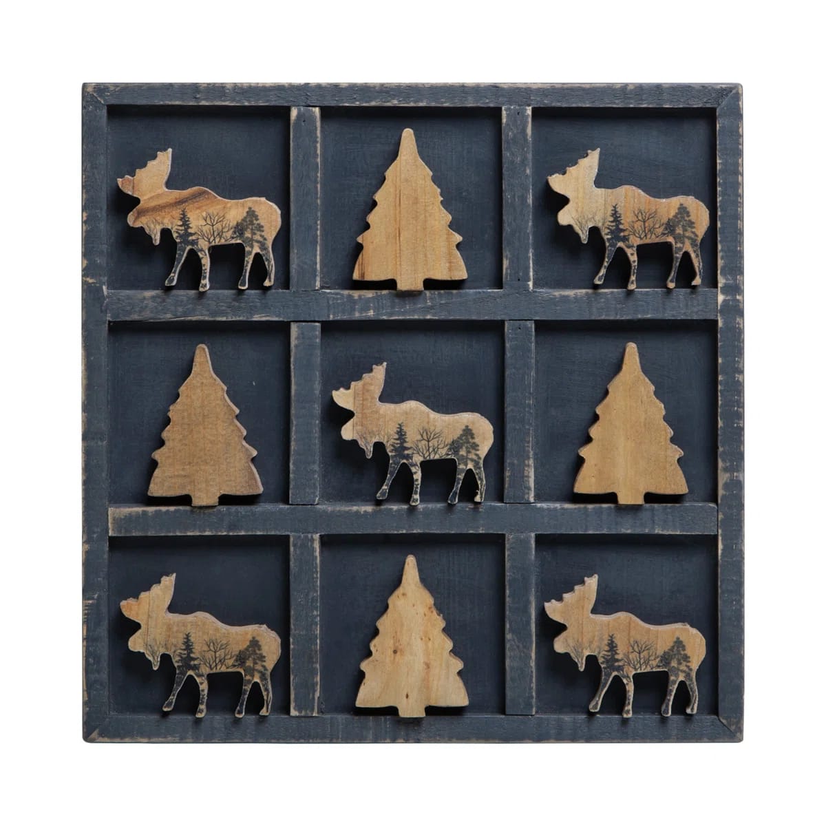 Forest Millwood Pines 2 Player Wood Tic Tac Toe