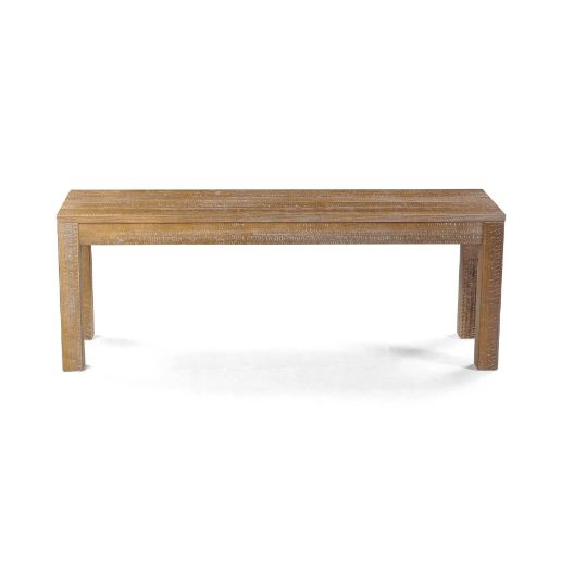 Grain Wood Furniture Montauk Solid Wood Bench, Driftwood