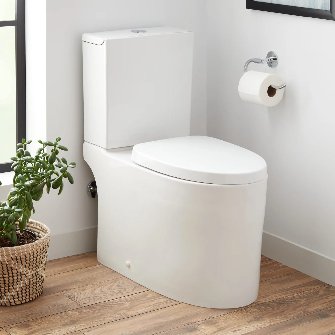 Signature Hardware Kerrick 1.1 / 1.6 GPF Dual Flush Two Piece Elongated Toilet - Seat Included