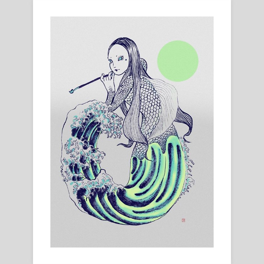 Wave Mermaid by Miacomart
