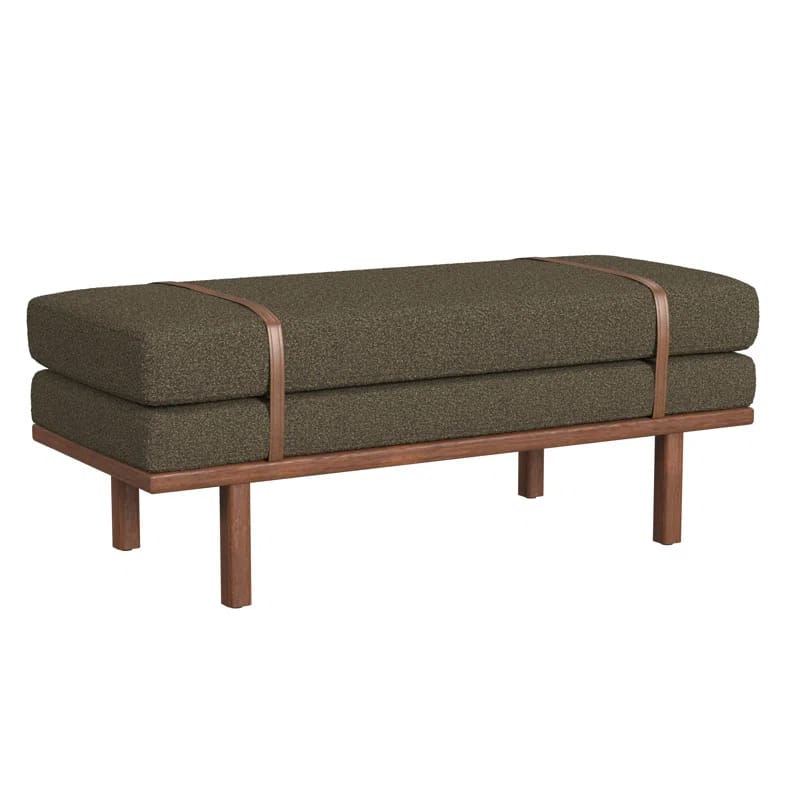 Azayvion Upholstered Bench with Wood Base