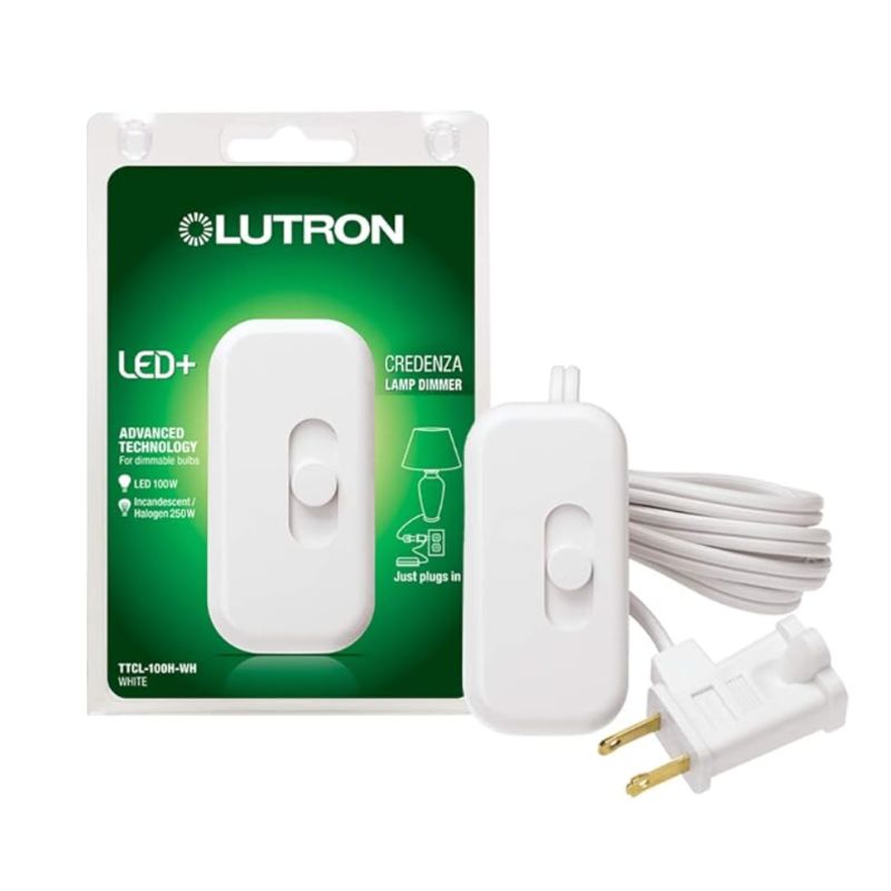Lutron Credenza LED+ 100-Watt Plug-In Lamp Dimmer Switch