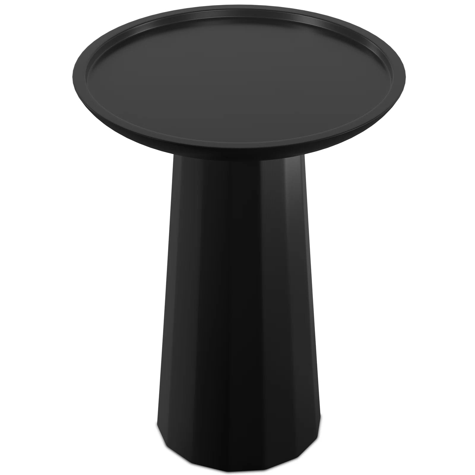 Dovercourt Solid Wood Tray Top Pedestal End Table