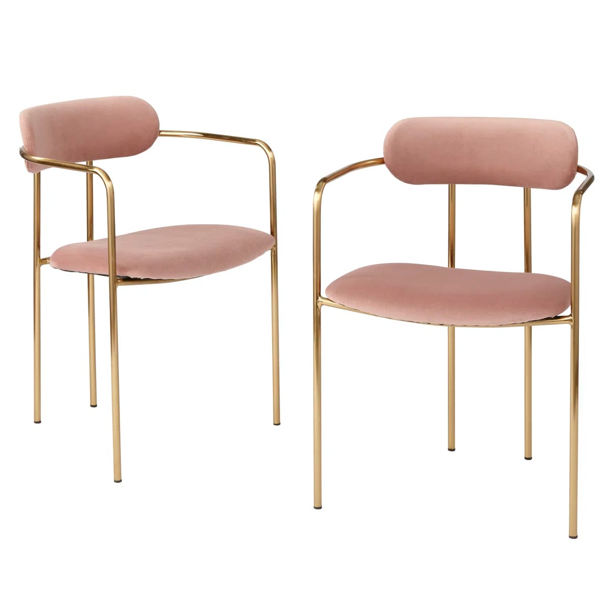 Carrigan 18.5'' H Velvet Upholstered Dining Chair (Set of 2)