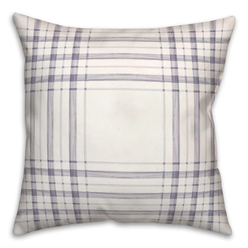 Plaid Indoor/Outdoor Throw Pillow
