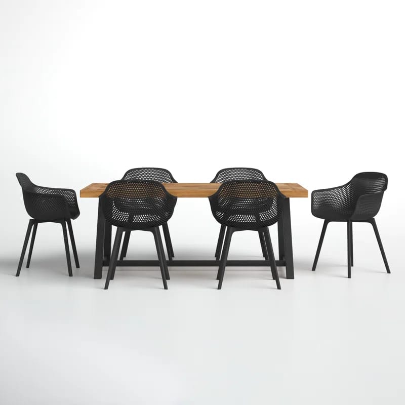 Filmore 6 - Person Rectangular Outdoor Dining Set