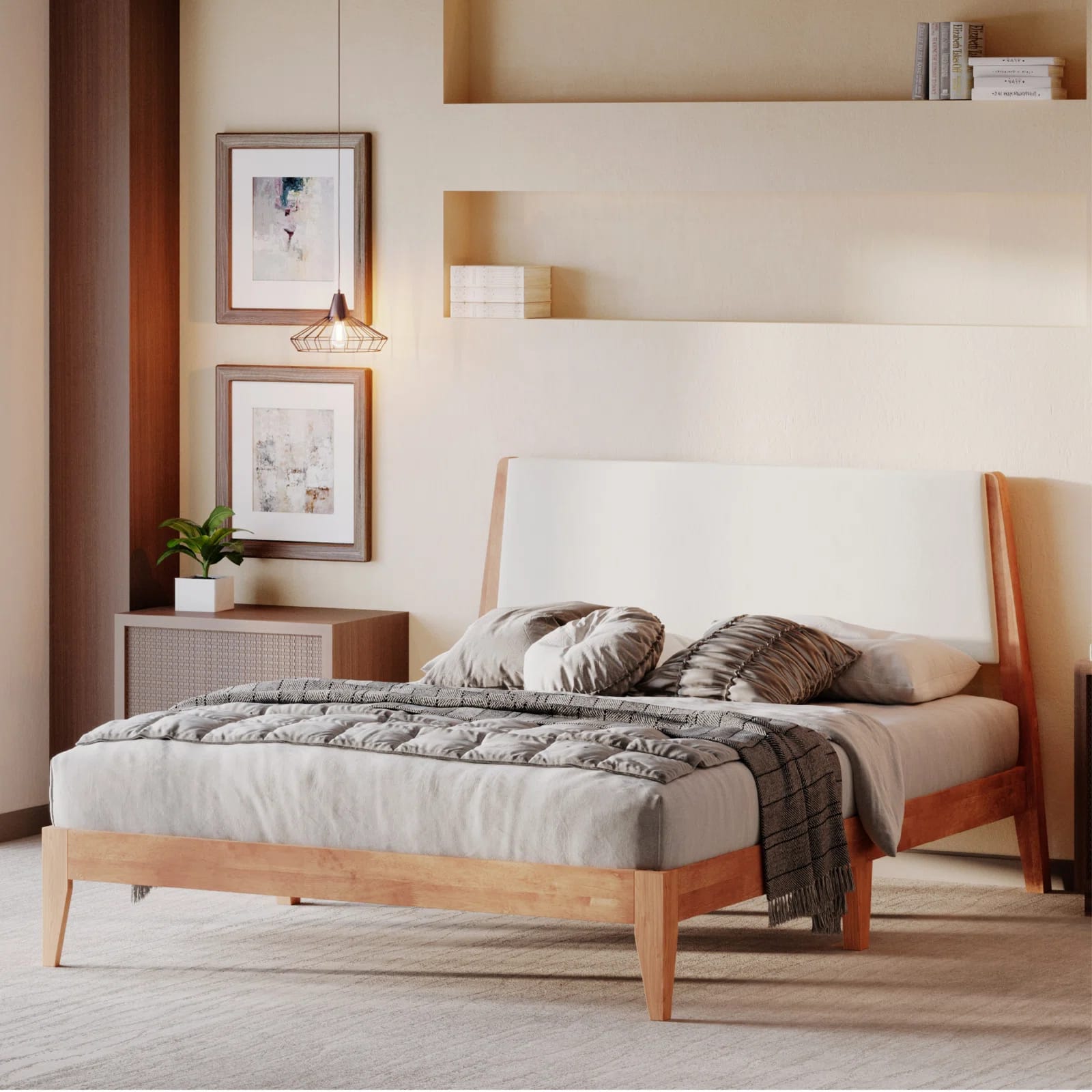 Vandermark Queen Solid Wood Bed Frame