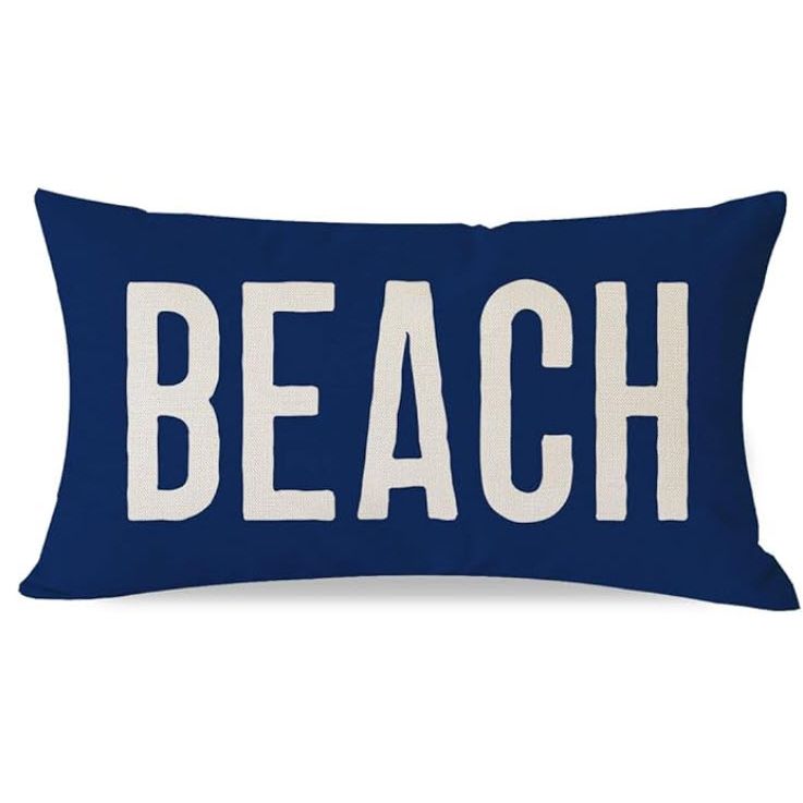 Beach Throw Pillow Covers 12x20"