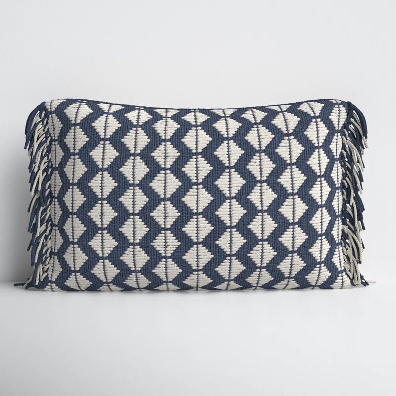 Senda Fringed Indoor/Outdoor Throw Pillow