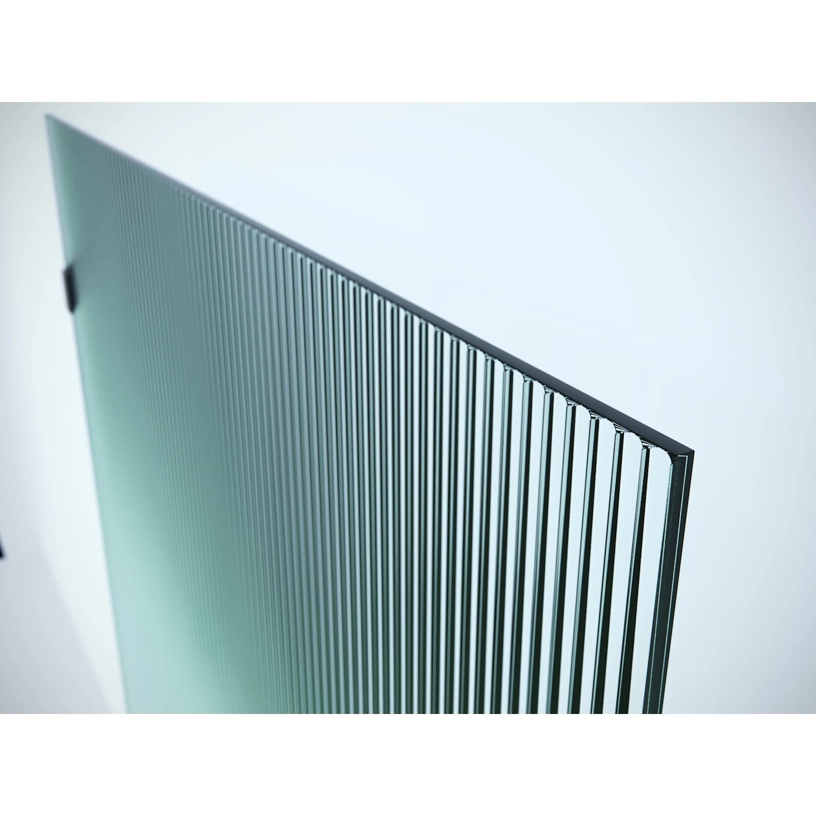 Glass Warehouse Gaia 78" High x 34" Wide Shower Screen Frameless Shower Door with Ribbed Glass