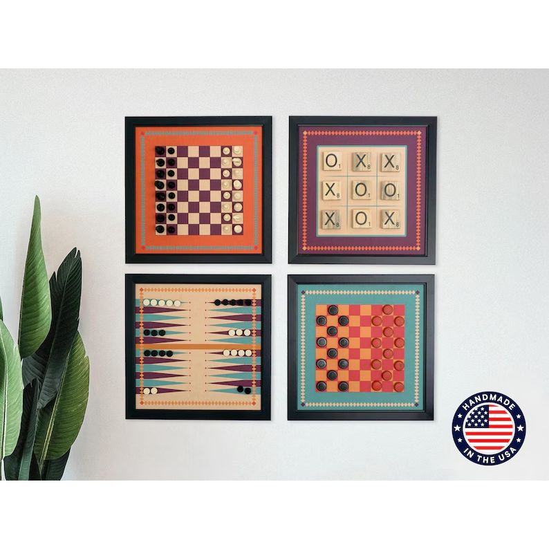 Magnetic Game Set Of 4 Functional Wall
