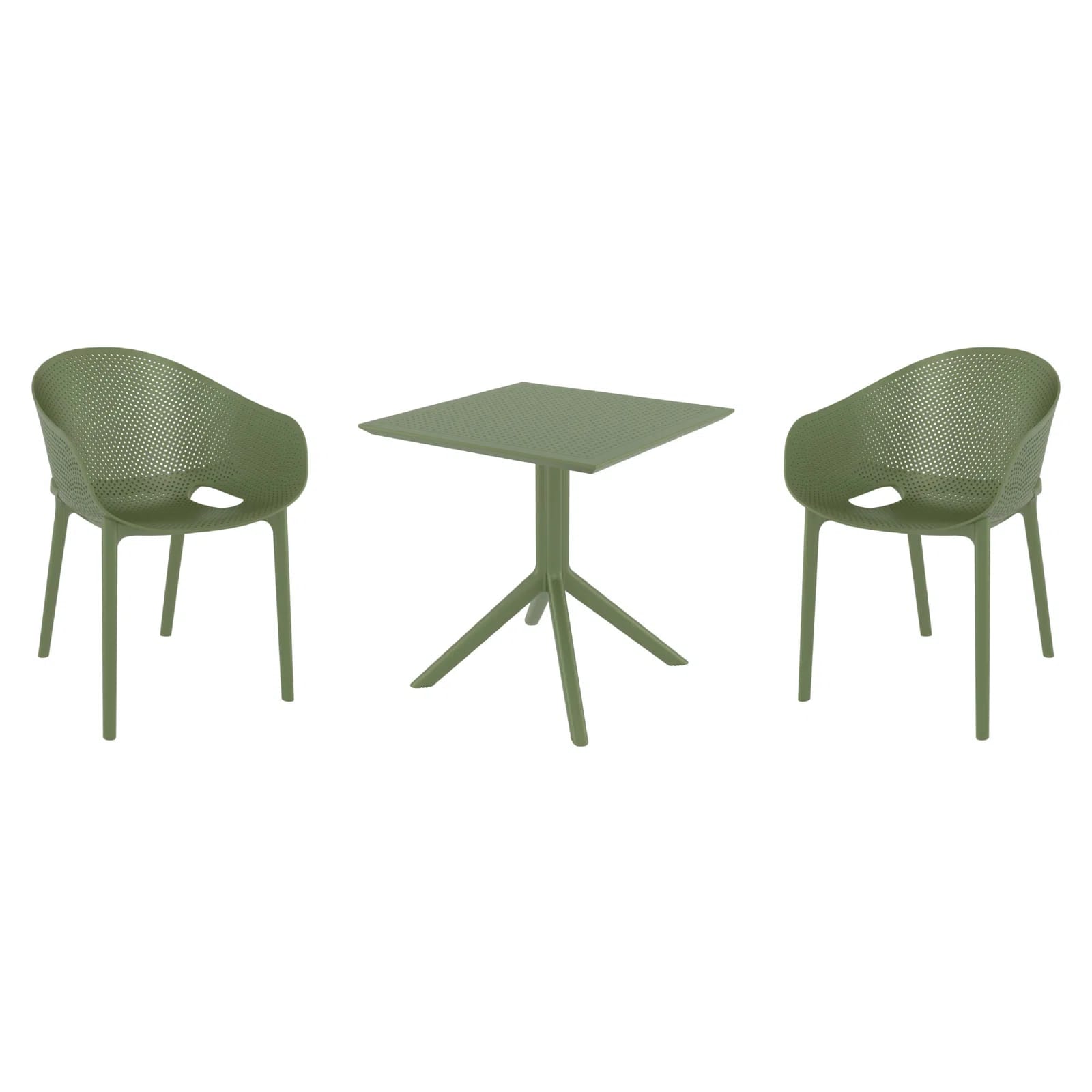 Farrah 2 - Person Square Outdoor Dining Set