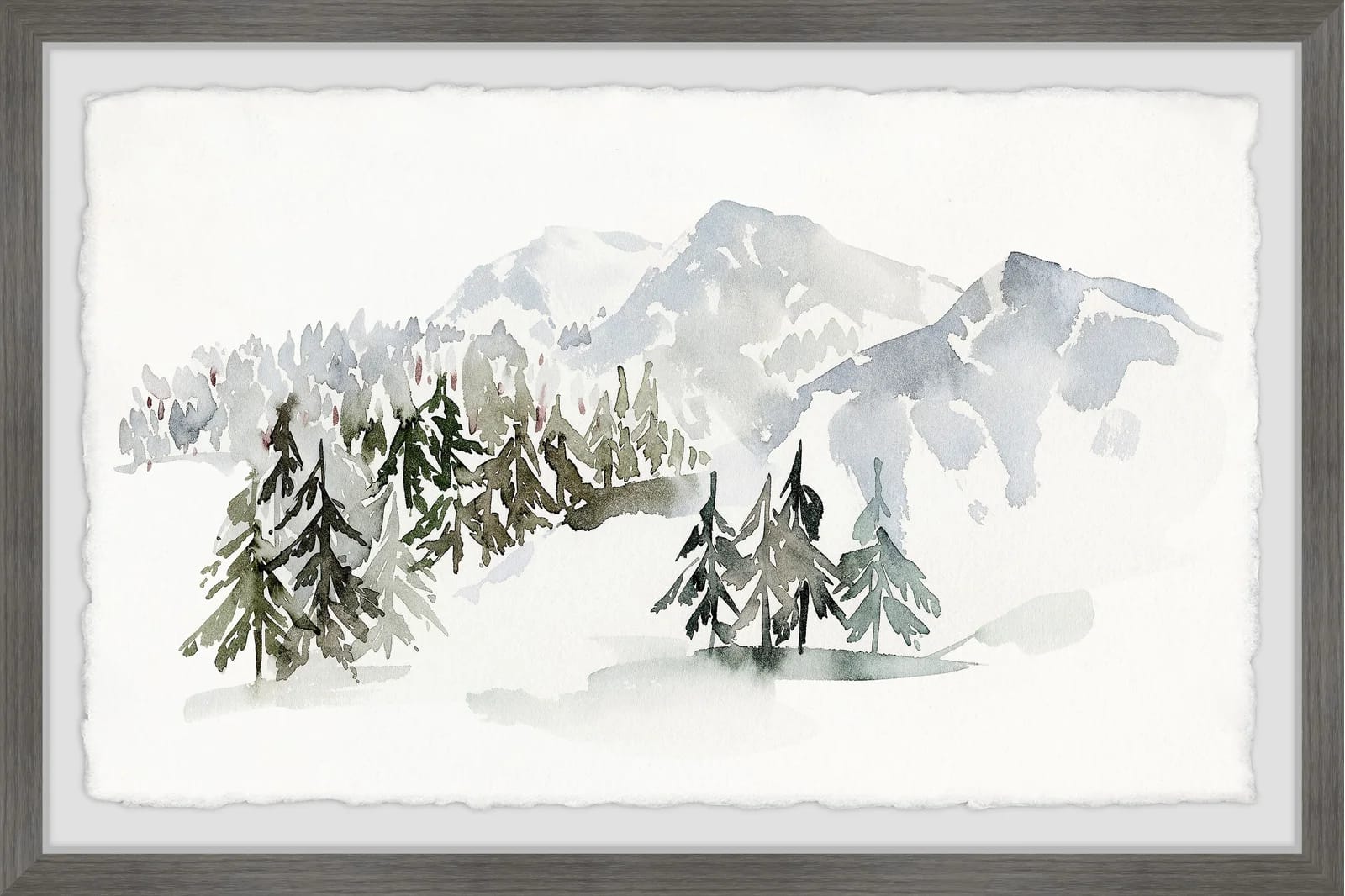 'I Like The Winter Silence' Framed Print