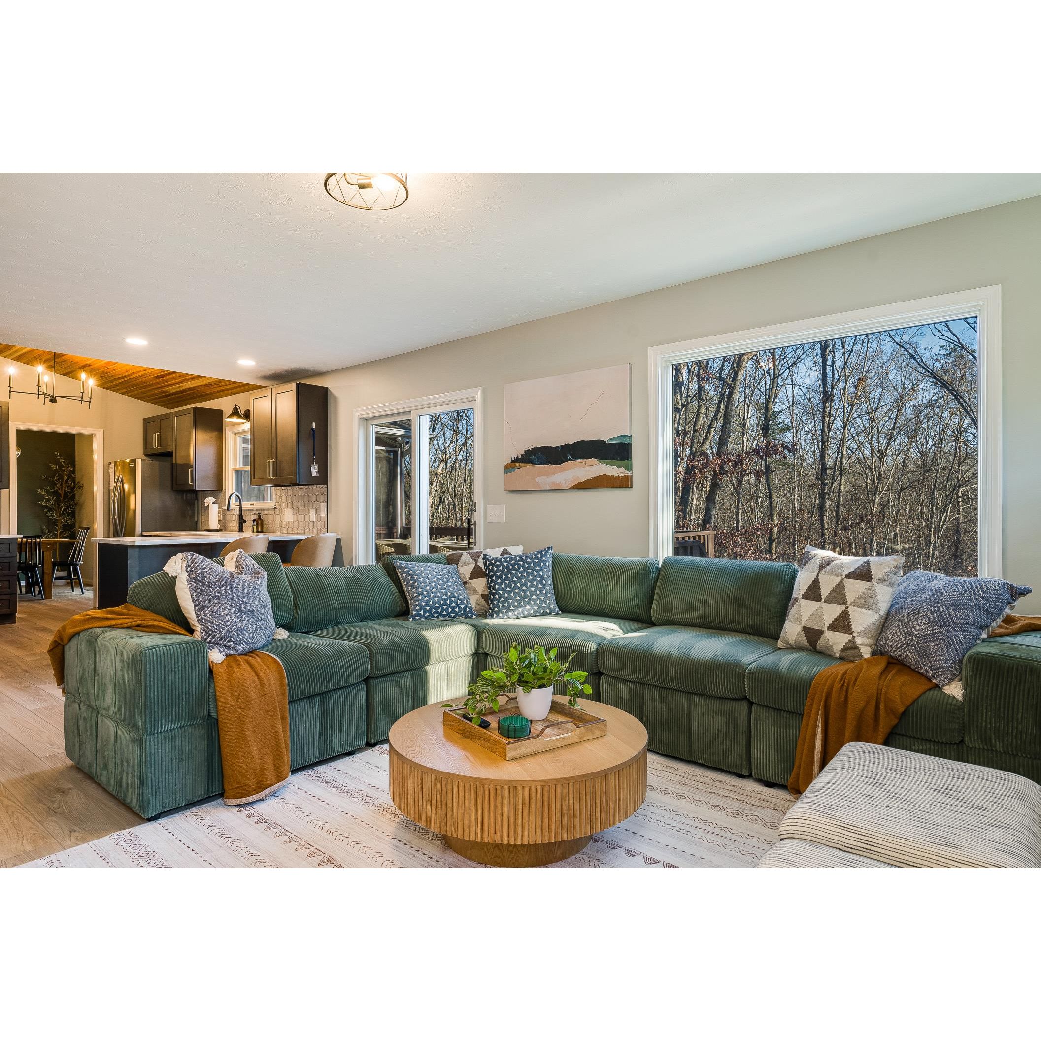 Ishka 7 Piece Corduroy Corner Sectional