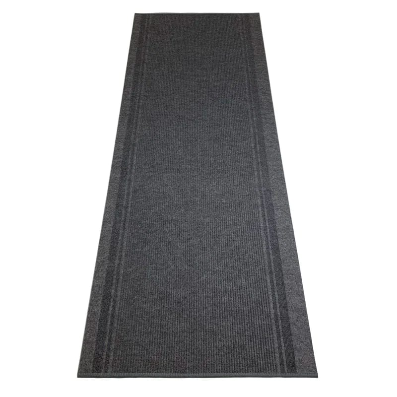 Light Weight Indoor / Outdoor Slip Resistant Gray Rug