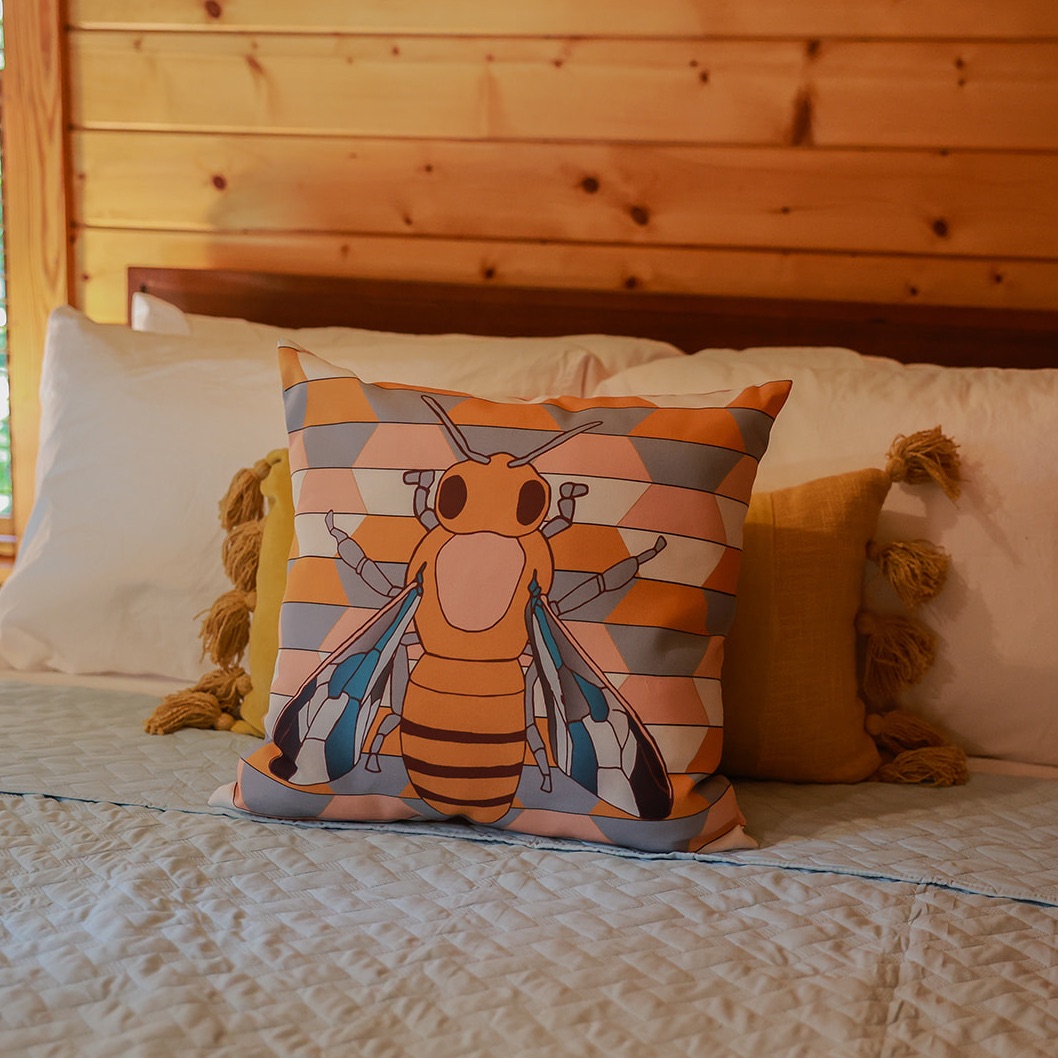 Outdoor Reversible Throw Pillow