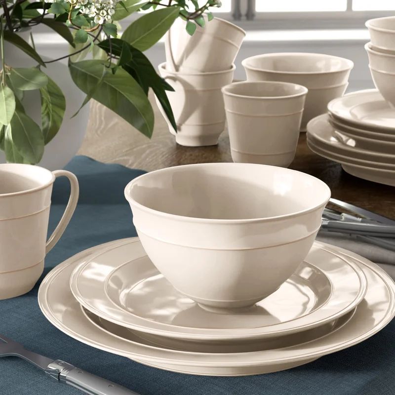 Certified International Orbit 16 Piece Dinnerware Set Service For 4