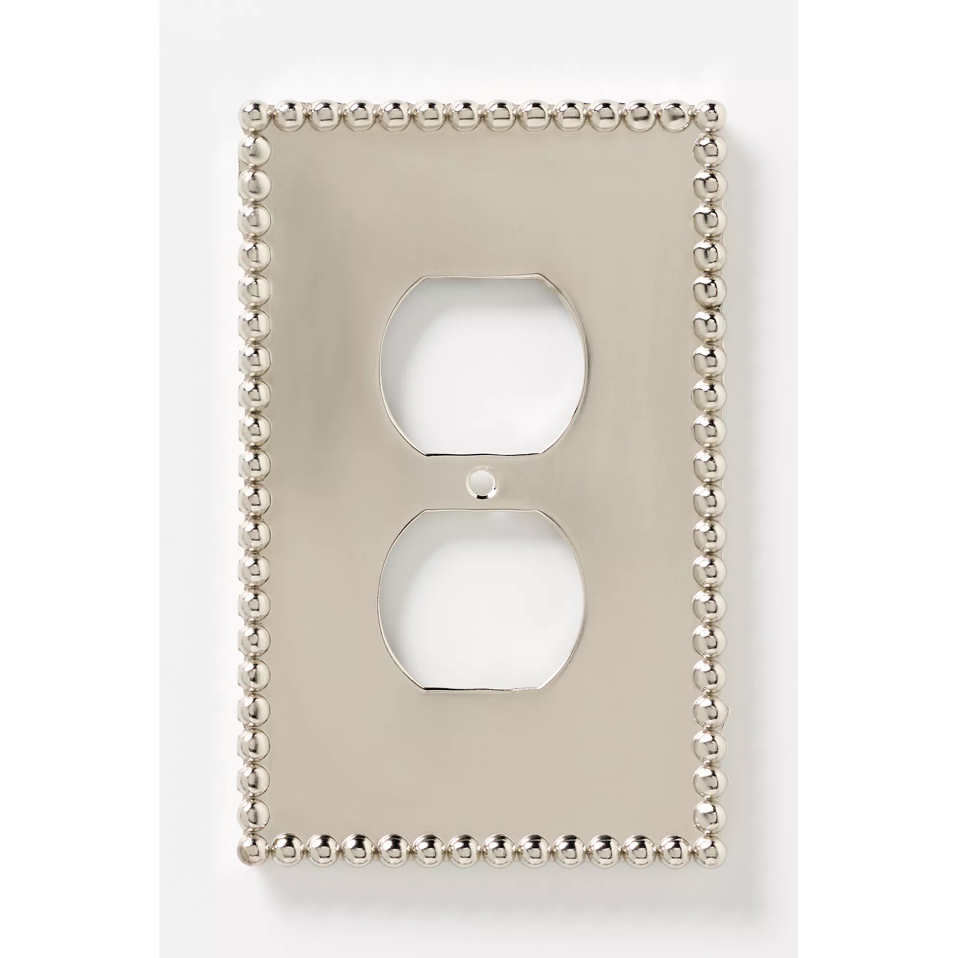 Pippa Bobbin Metal Switch Plate- Single Outlet