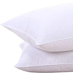 Goose Feathers and Down White Pillows