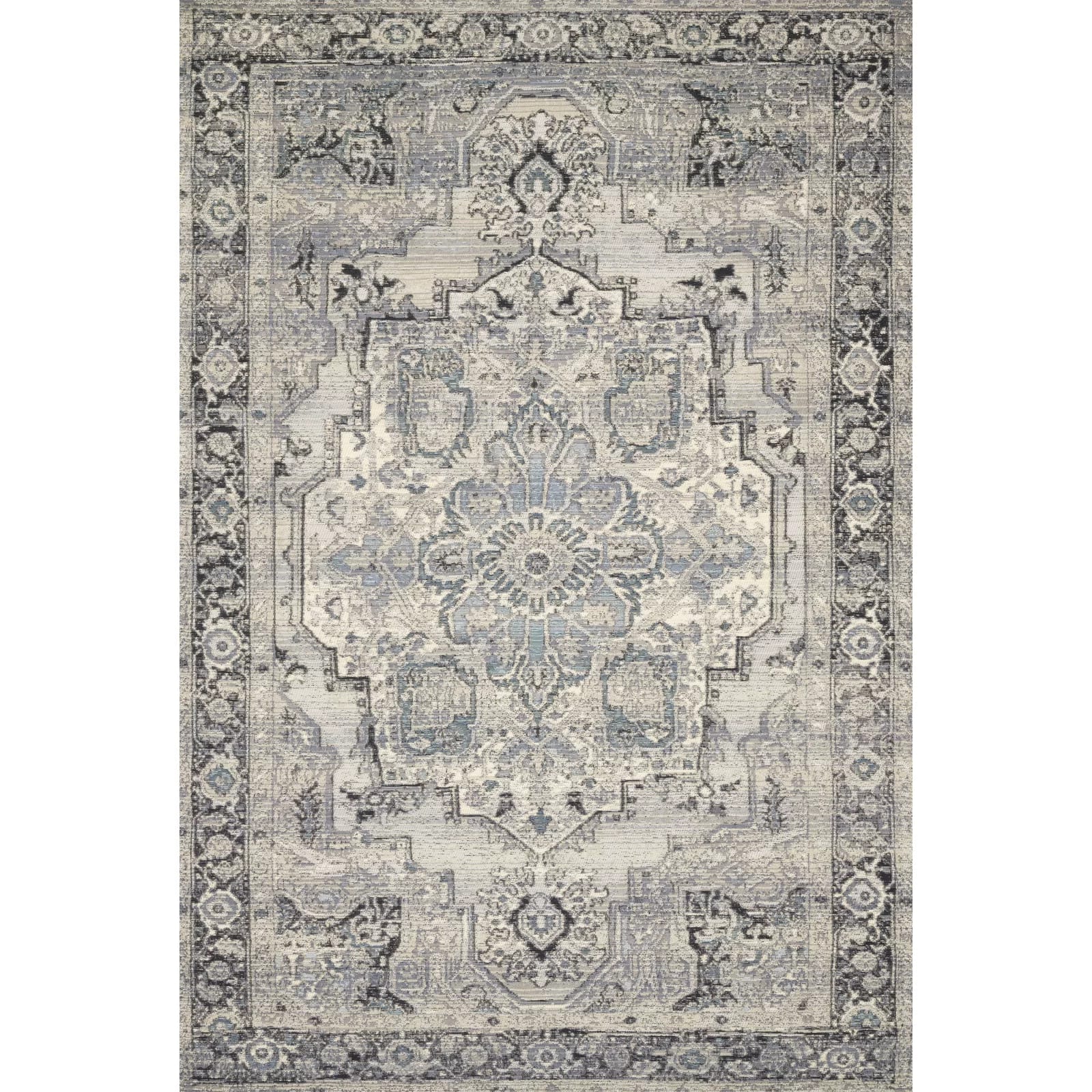 Cusack Gray/Blue Indoor/Outdoor Rug