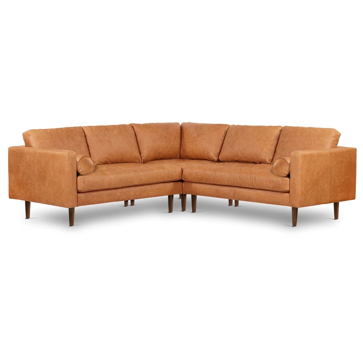 Napa Corner Sectional in Full-Grain Genuine Italian Leather